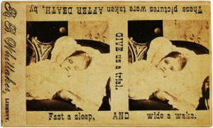 Fast Asleep Or Wide Awake Whittaker Mortuary Photography Ad
