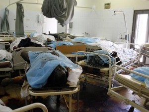 Corpses Lying In A Tripoli Hospital
