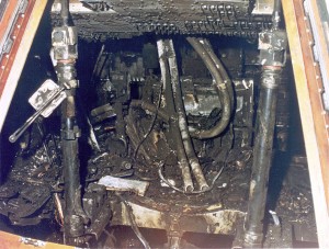 Charred Capsule of Apollo 1